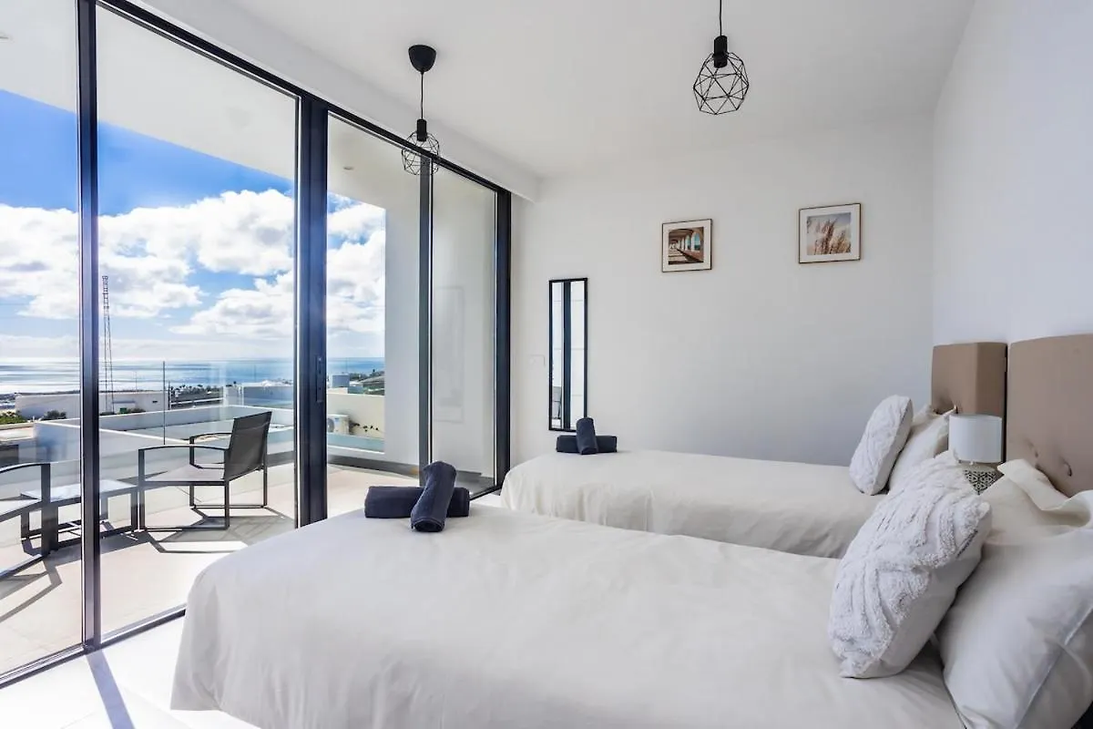 Exclusive 6 Bedrooms Villa In Lanzarote - Ocean & Volcano Views, Private Pool, Jacuzzi & Gym Macher Spain